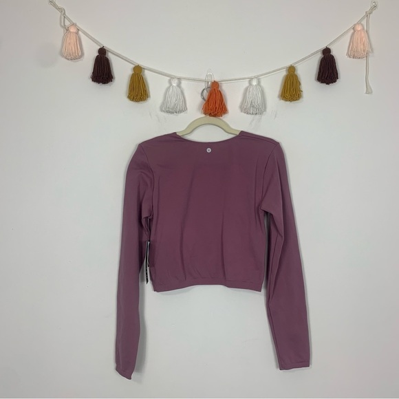 NWT Velocity Cropped Cut Out Pink Cinnamon Workout Top Size Large - Picture 11 of 11